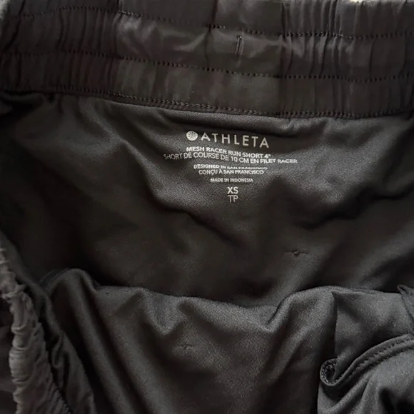 Athleta Mesh Racer Run Mid Riser 4” - Picture 3 of 4